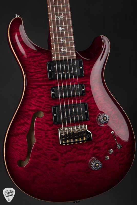 Paul Reed Smith Eddie’s Guitars Wood Library Special Semi Hollow Electric Guitar in Angry Larry/Cocobolo Fretboard/Figured Maple Neck