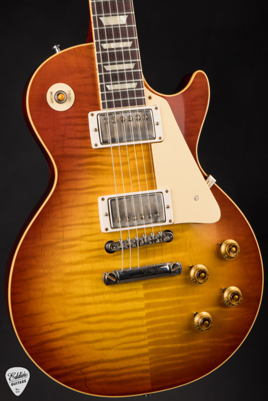 Gibson Custom Shop PSL ’59 Les Paul Standard Reissue VOS Electric Guitar in Vintage Cherry Tea Burst