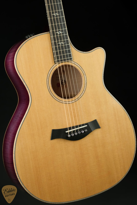 2024 - Taylor Custom #8 GA Sitka Spruce/Flame Maple - Lilac Wine - Catch Event/NAMM Instrument