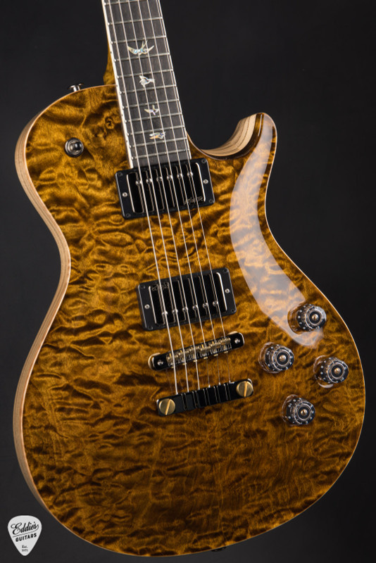 Paul Reed Smith Eddie’s Guitars Wood Library McCarty 594 Singlecut Swamp Ash Stained Figured Maple Neck Electric Guitar in Black Gold Burst