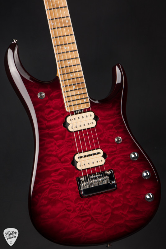 Ernie Ball Music Man BFR JP15 Baritone Electric Guitar in Cherry Creamsicle