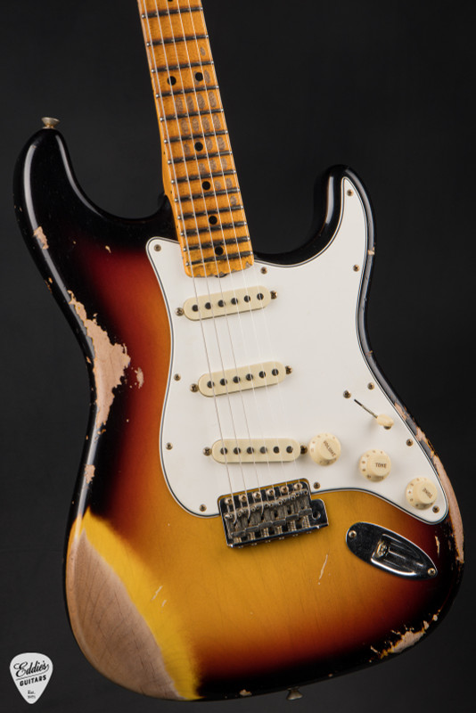 Fender Custom Shop Special Run 1969 Stratocaster Heavy Relic Aged Target 3 Tone Sunburst