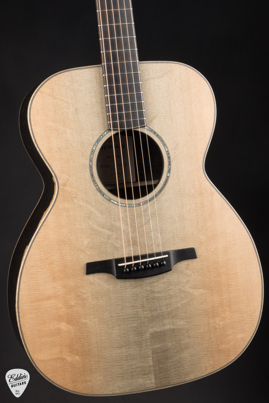 McNally OM Custom Acoustic Guitar with Bearclaw Blue Sitka Spruce & African Blackwood