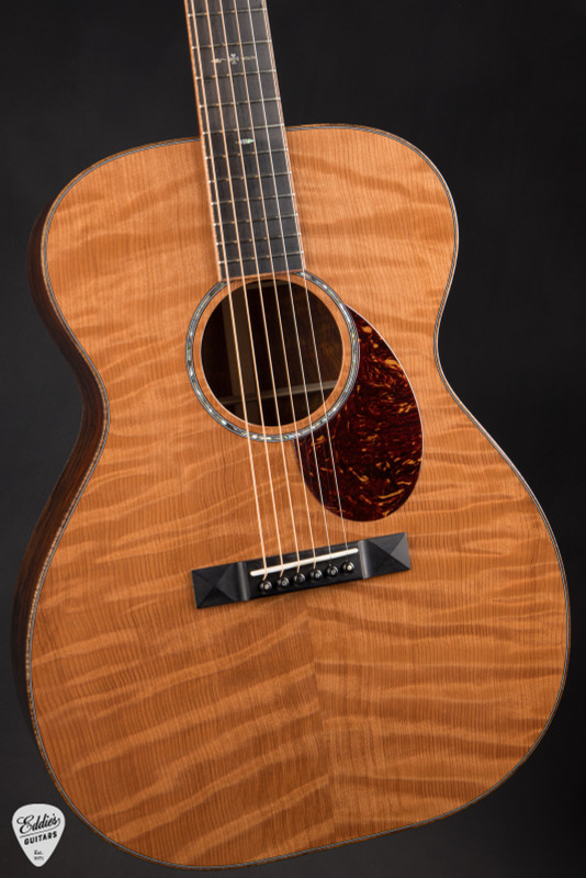 ハートドロップス「Dears Assort Duet」ブラウン Huss & Dalton OM Custom - Curly Redwood & Figured Claro Walnut