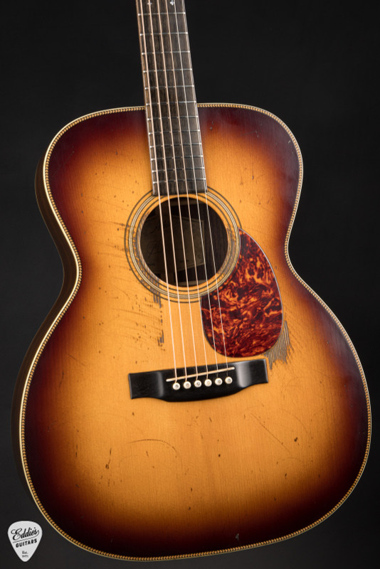 Atkin OM37 Heavy Aged – Baked Adirondack Spruce & Indian Rosewood Acoustic Guitar with Shade Top