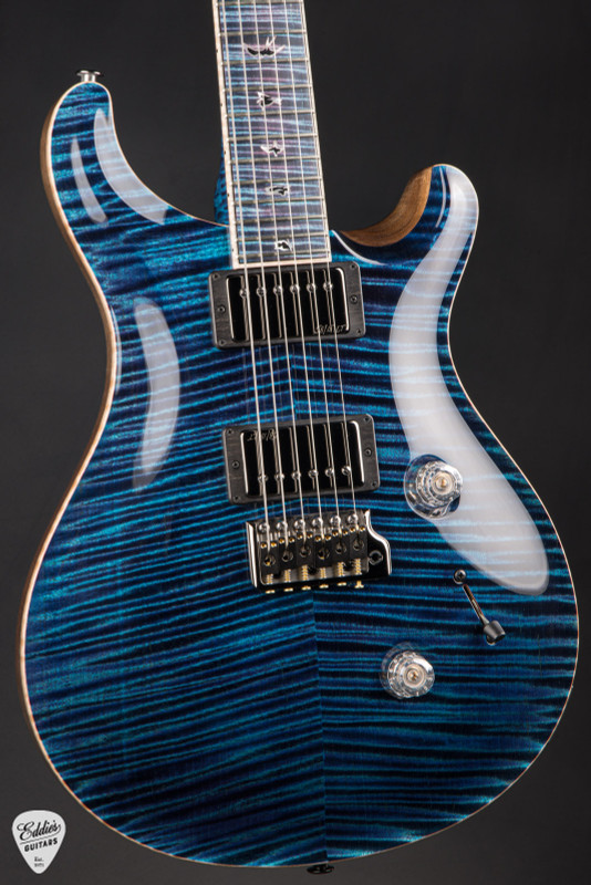 Paul Reed Smith Private Stock #12131 Custom 24 Curly Maple Aqua Violet Electric Guitar