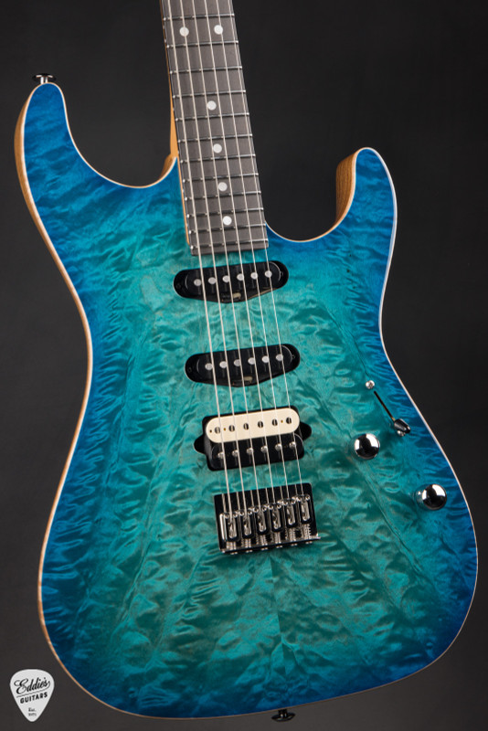 Suhr Standard Roasted - Bahama Blue Burst - Eddie's Guitars