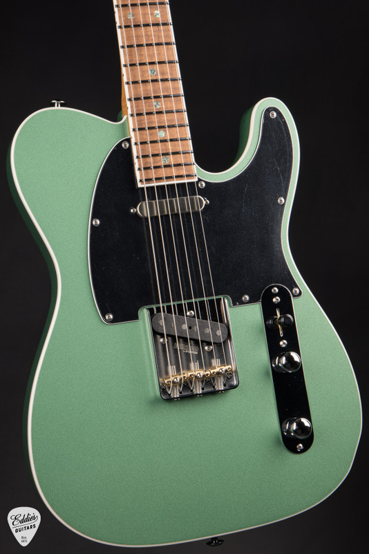 Suhr Eddie’s Guitars Exclusive Roasted Classic T Electric Guitar in Cactus Green Metallic
