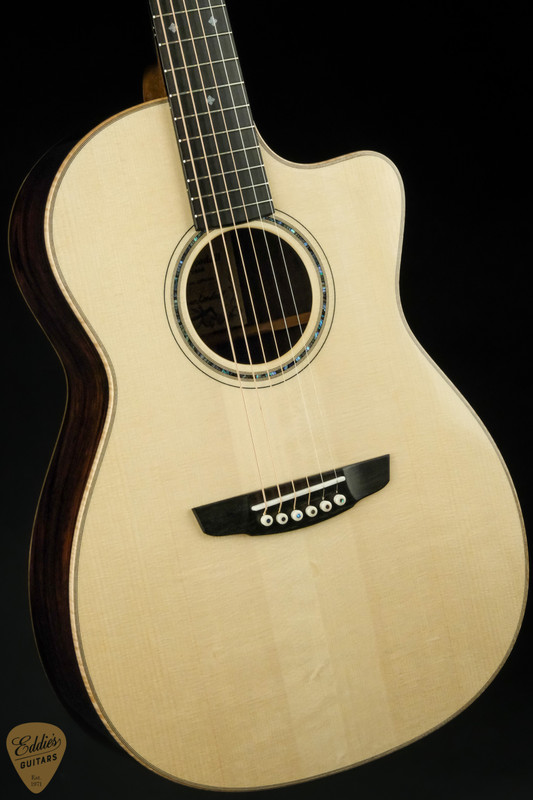 Goodall Parlor 14 Fret Cutaway - Adirondack Spruce & Cocobolo