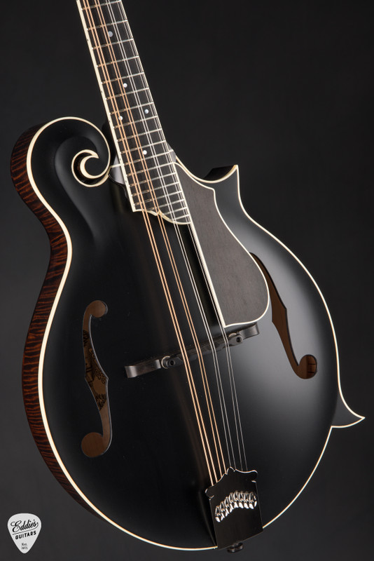 Collings MF Deluxe Mandolin Black Top with Adirondack Spruce & Flamed Maple