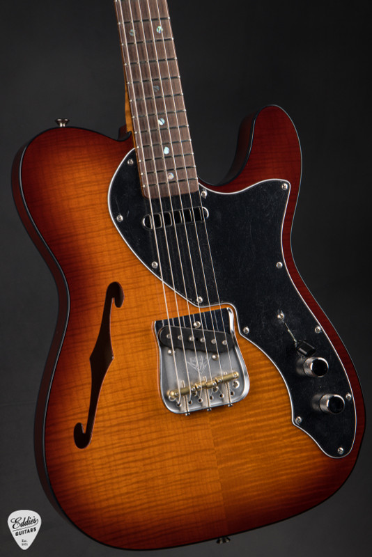 Fender Custom Shop 1960 Telecaster Thinline NOS Violin Burst Electric Guitar