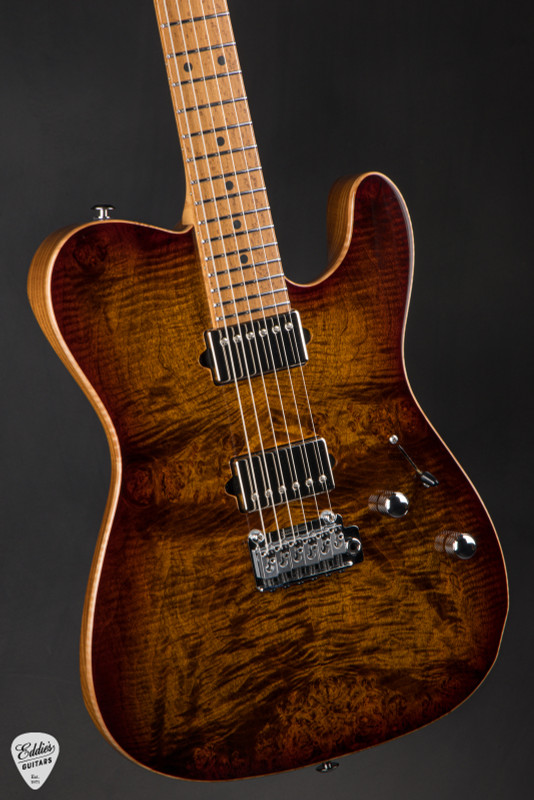 Suhr Roasted Modern T Waterfall Burl Maple Bengal Burst Electric Guitar