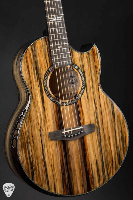 Kevin Ryan "The Serengeti II" Paradiso Grand Concert Acoustic Guitar with Sitka Spruce & Spalted Tamarind