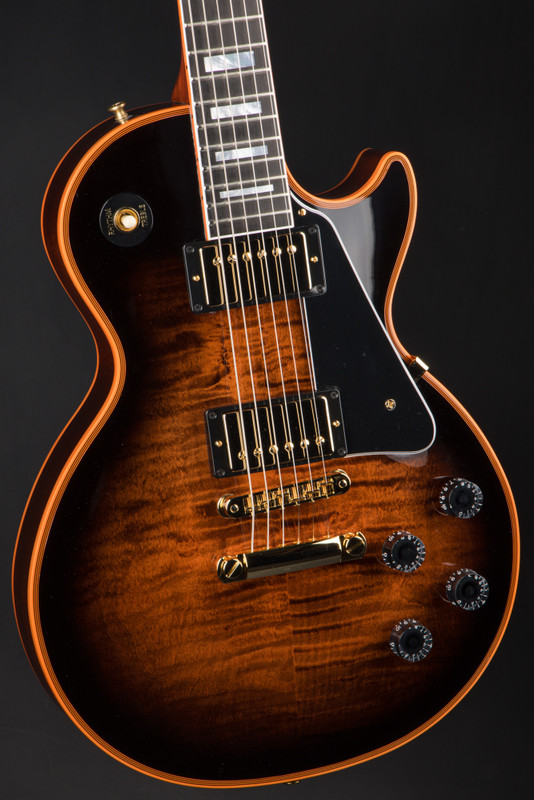 Gibson Custom Shop PSL Les Paul Custom Figured Orange Widow Electric Guitar