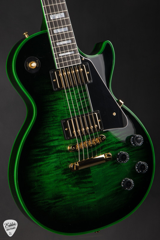 2026 Gibson Custom Shop Made 2 Measure Les Paul Custom Figured Green Widow Electric Guitar
