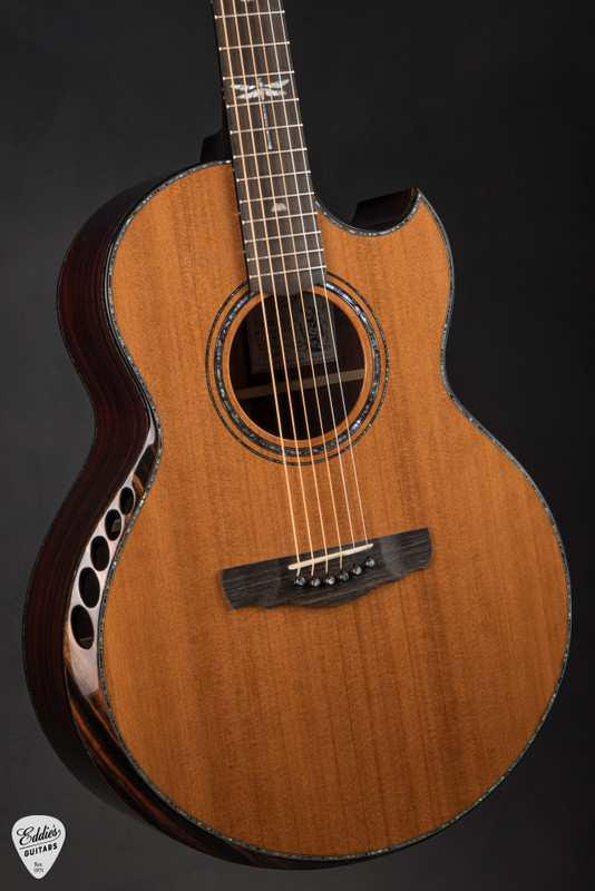 Kevin Ryan Signature Series Nightingale Grand Soloist Acoustic Guitar with Lucky Strike Redwood and Bois de Rose
