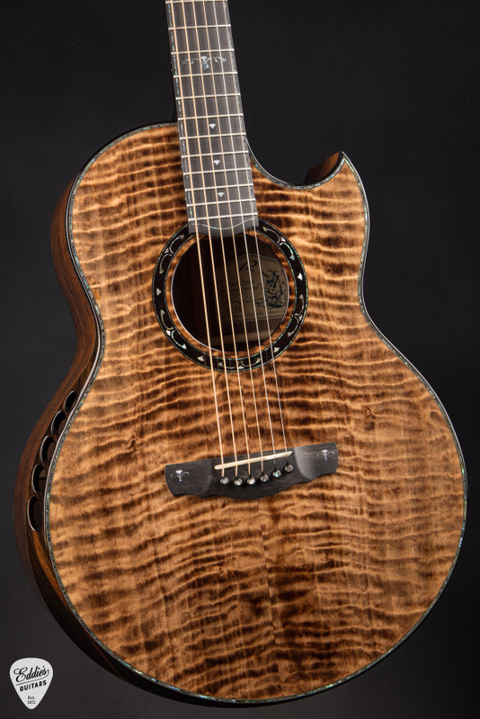 2025 Kevin Ryan Paradiso Grand Concert Acoustic Guitar with Quilted Port Orford Cedar and Tasmanian Tiger Myrtle