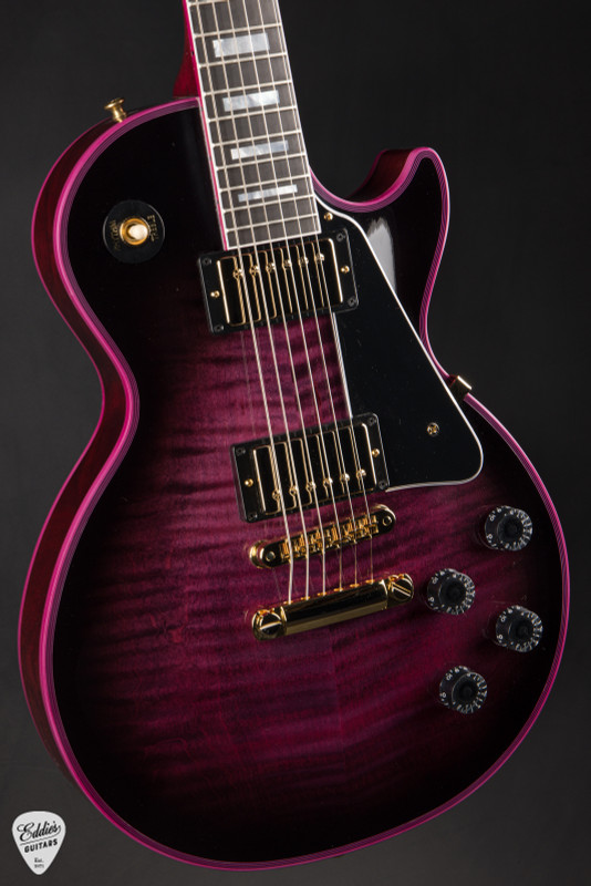 Gibson Custom Shop Dealer Select Les Paul Figured Gloss Pink Widow Electric Guitar