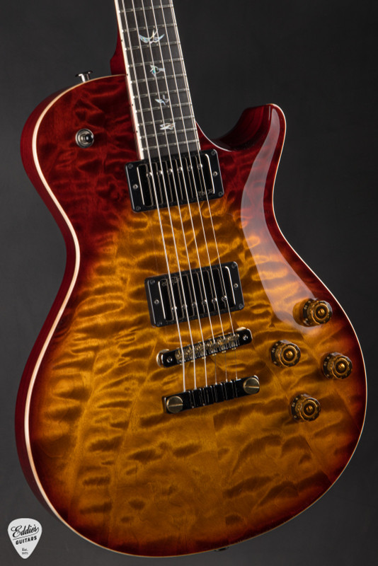 PRS Eddies Guitars Wood Library McCarty 594 Singlecut Swamp Ash Figured Maple Neck Dark Cherry Sunburst Electric Guitar