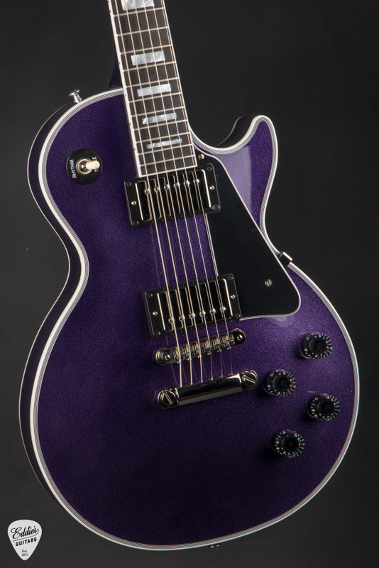 Gibson Custom Shop Dealer Select Les Paul Custom Gloss Purple Sparkle electric guitar