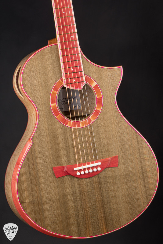 Brendan OGorman Moir 12 Fret Acoustic Guitar in Dark Forest Century Cypress and Birdseye Maple
