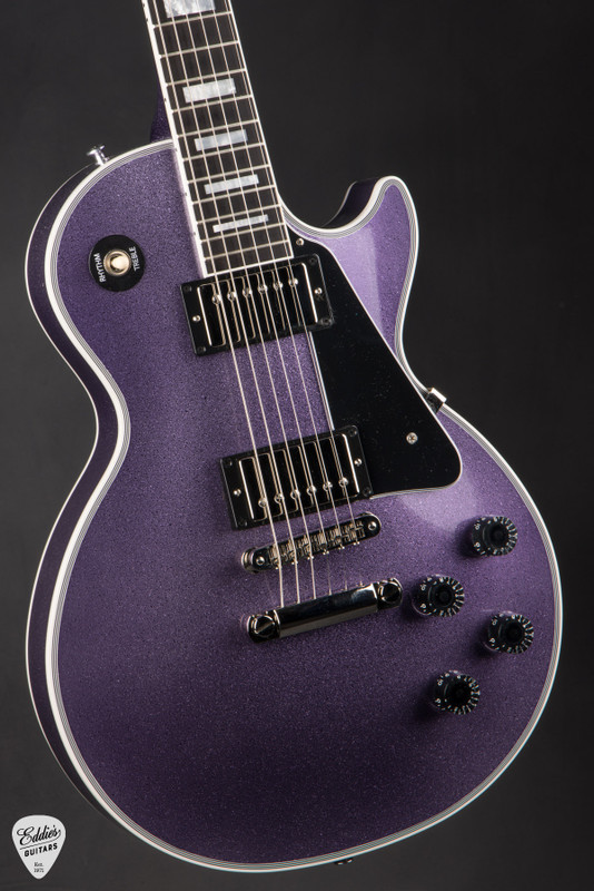 Gibson Custom Shop Dealer Select Les Paul Custom Gloss Purple Sparkle Electric Guitar