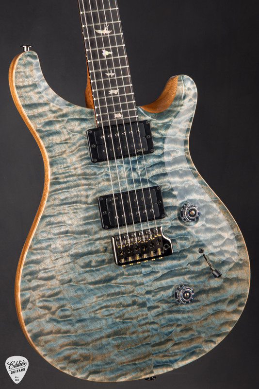 美品レフティ GrassRoots Limited Model PRS Limited Edition Custom 24 Semi-Hollow - Faded Indigo #427551