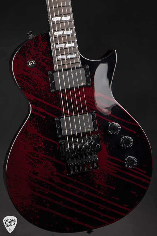 ESP USA Eclipse Electric Guitar in Blood Splatter