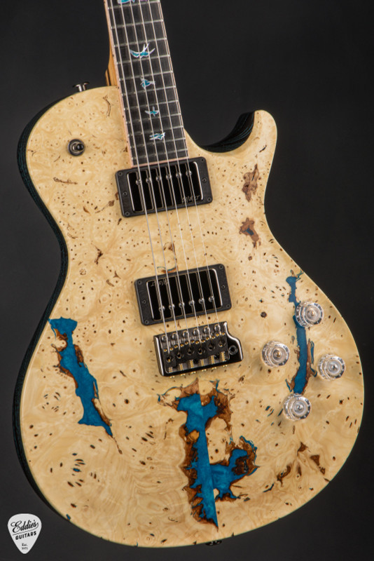 PRS Private Stock 12142 McCarty 594 Singlecut Buckeye Burl Blue Swirl Resin Electric Guitar