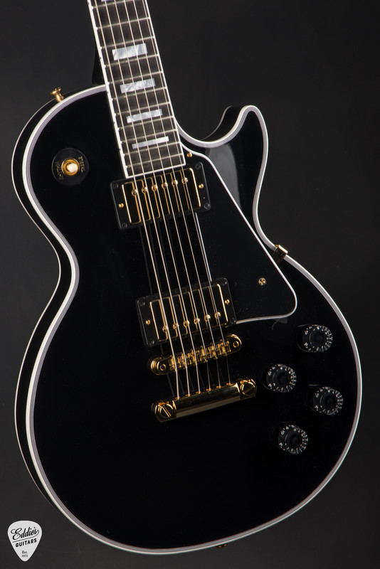 Gibson Les Paul Custom Long Scale Ebony Electric Guitar