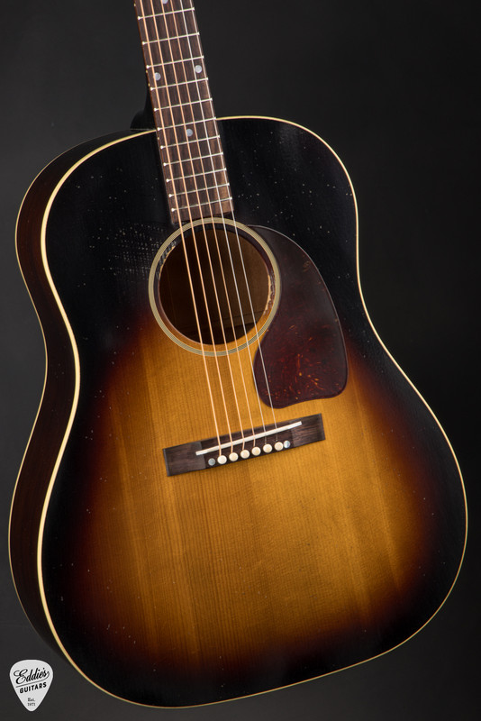 Gibson 1942 Banner J 45 Light Aged Vintage Sunburst Acoustic Guitar