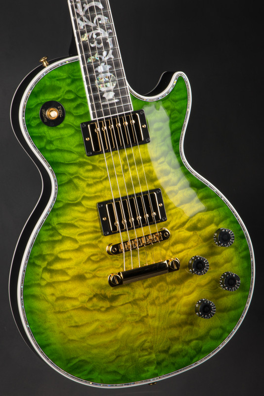 Gibson Custom Shop Dealer Select Les Paul Ultima Tree of Life Iguana Burst Electric Guitar