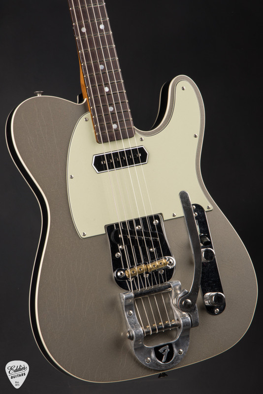 Fender Custom Shop Limited Edition Bow Tie Bigsby Telecaster Closet Classic Pewter Electric Guitar