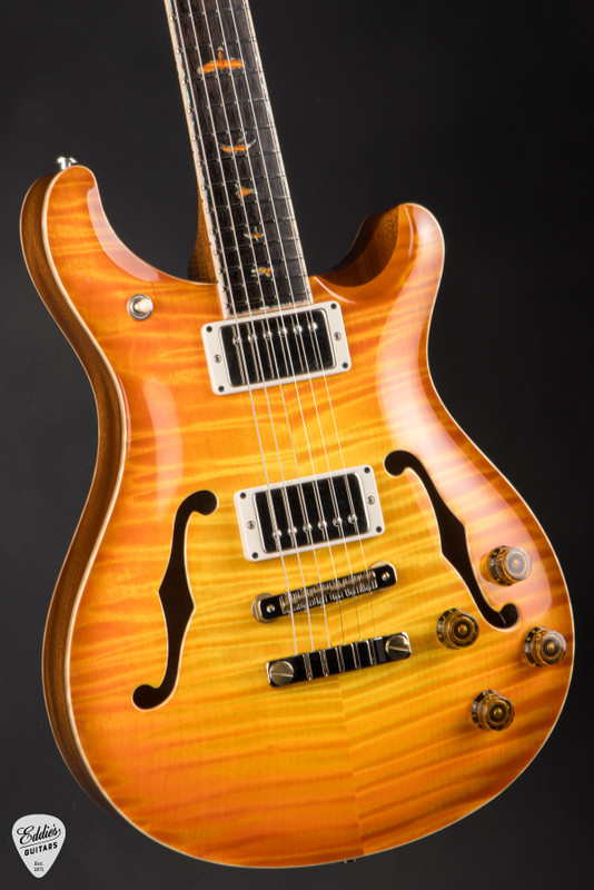 2020 PRS Private Stock 9407 Archtop 594 Hollowbody II Citrus Glow Smokeburst Electric Guitar