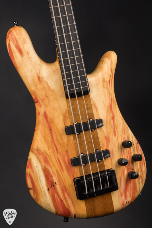 Spector NS 2 4 String Neck Thru Fretless Box Elder and Swamp Ash Electric Bass