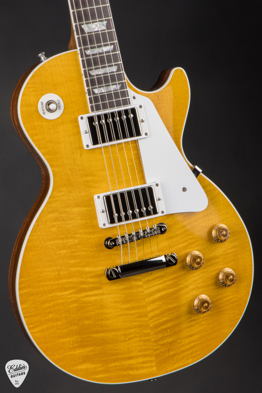 Gibson Custom Shop Les Paul Standard Gloss Translucent Amber Electric Guitar