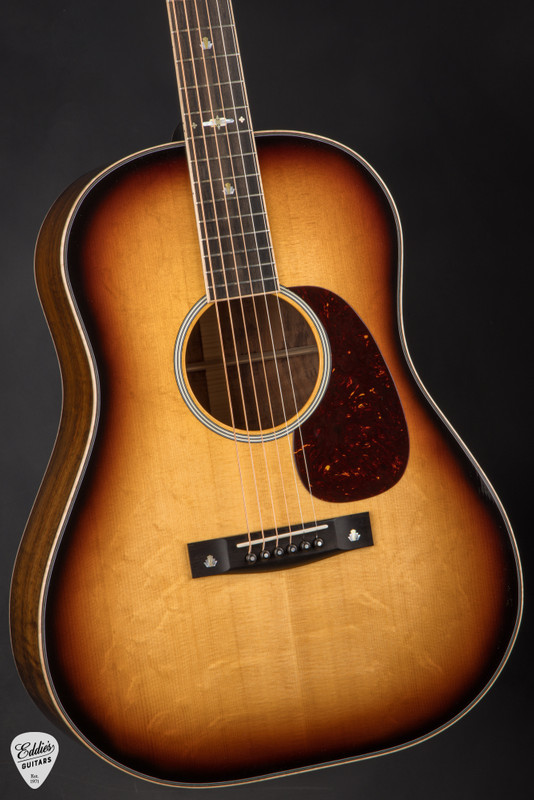 Huss and Dalton DS12 Custom Acoustic Guitar with Bearclaw Sitka Spruce and Tasmanian Blackwood in Sunburst