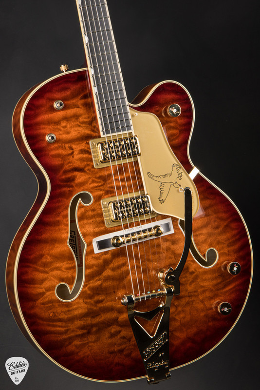 G6136TGQM 59 Limited Edition Quilt Classic Falcon with Bigsby Forge Glow Electric Guitar
