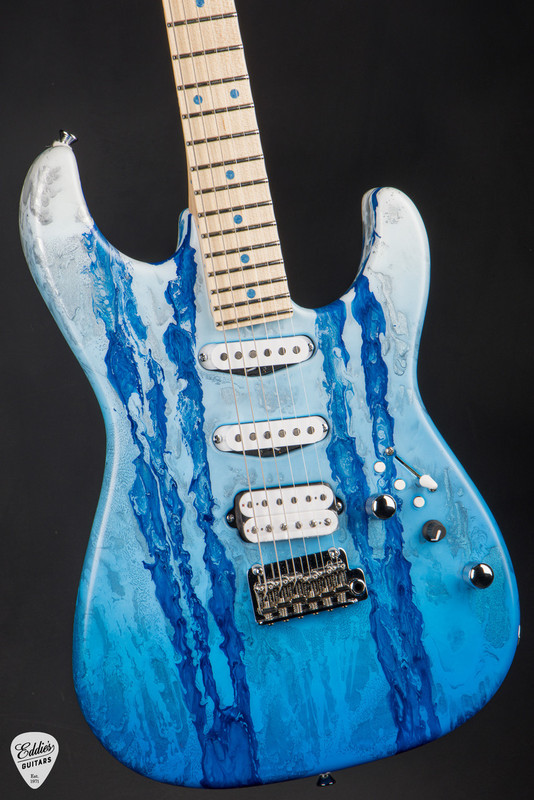 James Tyler Studio Elite HDX Antarctic Shmear with Blue Fade Electric Guitar