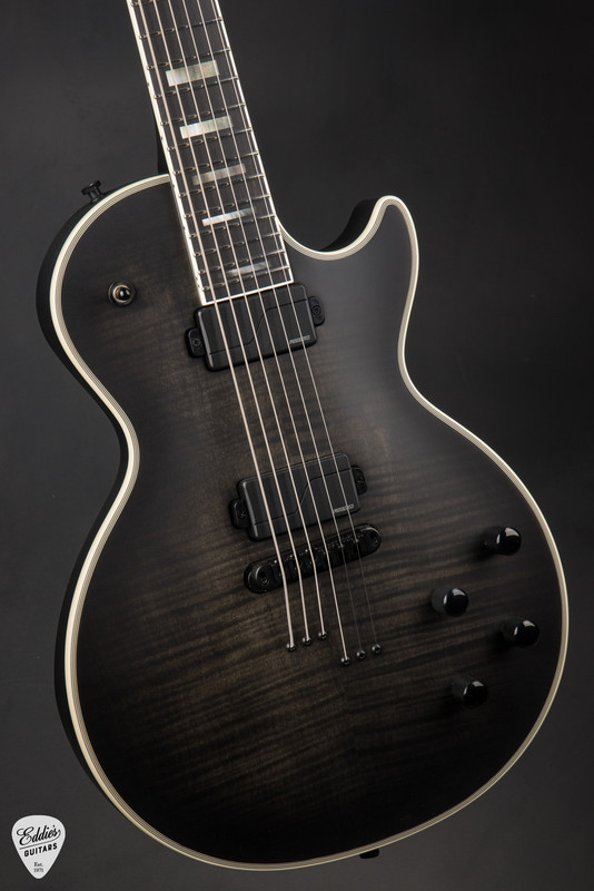 Epiphone Prophecy Les Paul Baritone Obsidian Storm Satin Electric Guitar