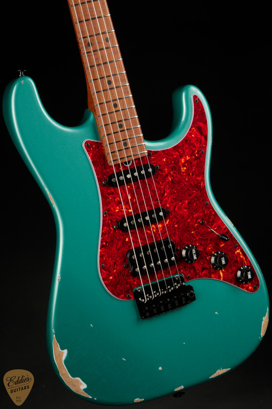 2023 - Suhr Eddie's Guitars Exclusive Classic S Antique Roasted - Sherwood Green Metallic