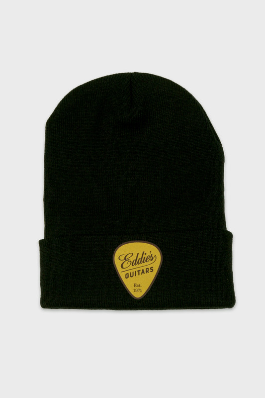 Eddies Guitars Beanie Pic Logo Black