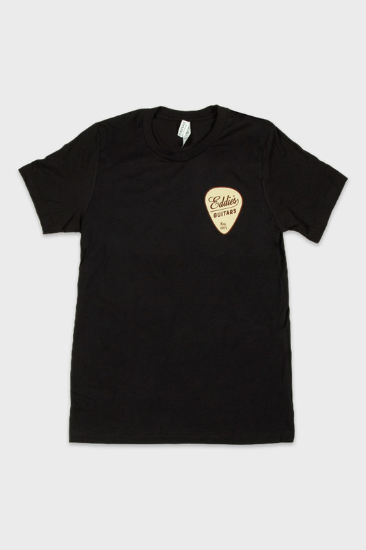 Eddies Guitars Short Sleeve T-Shirt Pick Logo