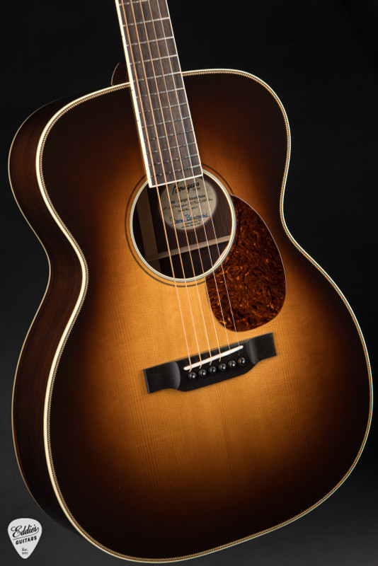 Bourgeois OM Large Soundhole Sunburst – Aged Tone Adirondack & Madagascar Rosewood acoustic guitar