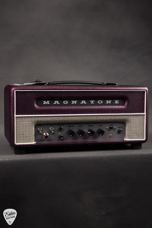 Magnatone Billy Gibbons Collection Baby M-80 Head Guitar Amplifier in Chrome Grape