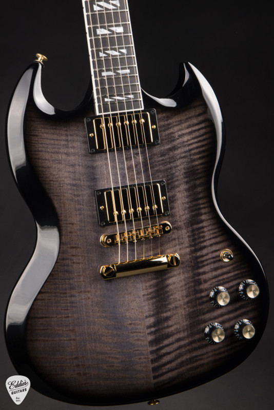 Gibson SG Supreme Electric Guitar in Translucent Ebony Burst 7.5 #233940040