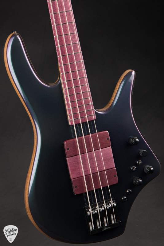 Fodera Monarch Deluxe/Crescent Bass Guitar in Mystic Dream