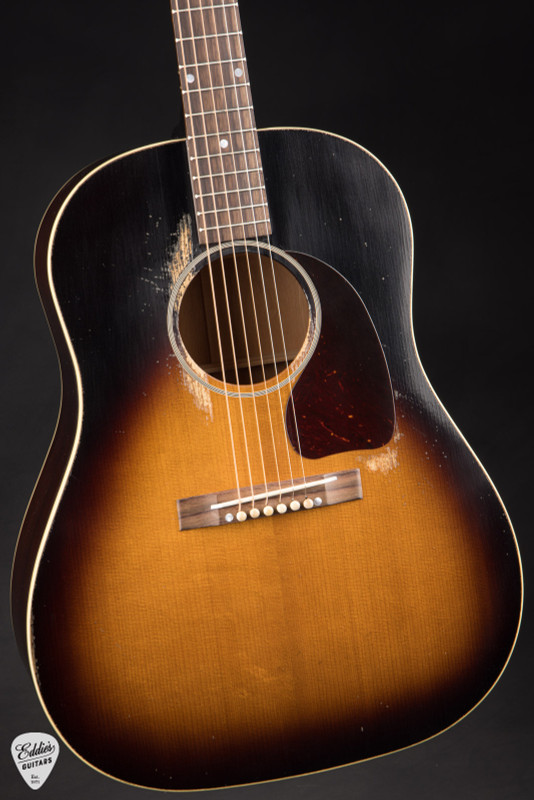 Gibson Murphy Lab 1942 Banner J 45 Heavy Aged Acoustic Guitar in Vintage Sunburst