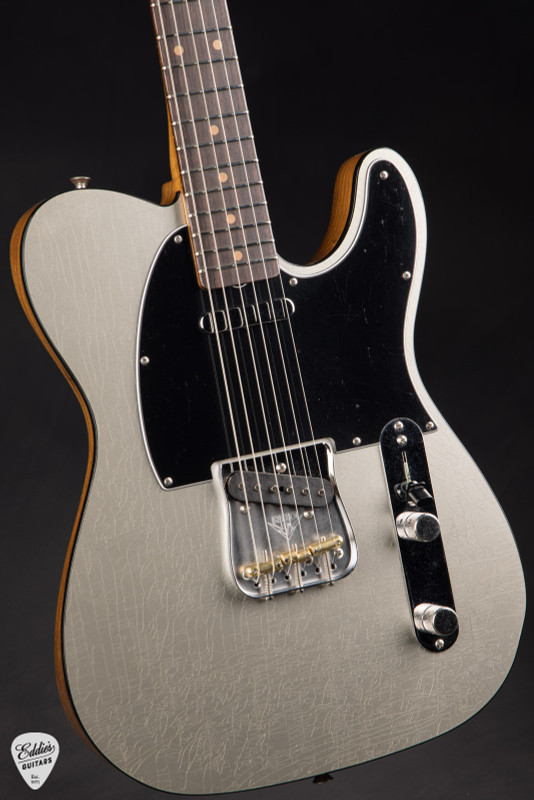 Fender Custom Shop Eddie's Guitars Exclusive Dealer Select Roasted 1963 Telecaster Closet Classic - Inca Silver