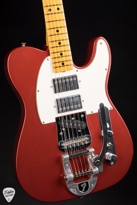 Fender Stories Collection Mike Campbell Red Dog Telecaster, Maple Fingerboard Electric Guitar in Red Dog Red